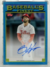 2024 Topps Finest Bryce Harper #93A-BH 1993 Finest Protoypes Auto Card /50