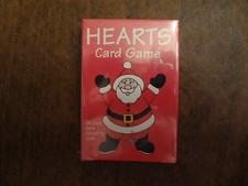 Vintage Hearts Card Game w/Santa, 38 card deck + rules, NEW