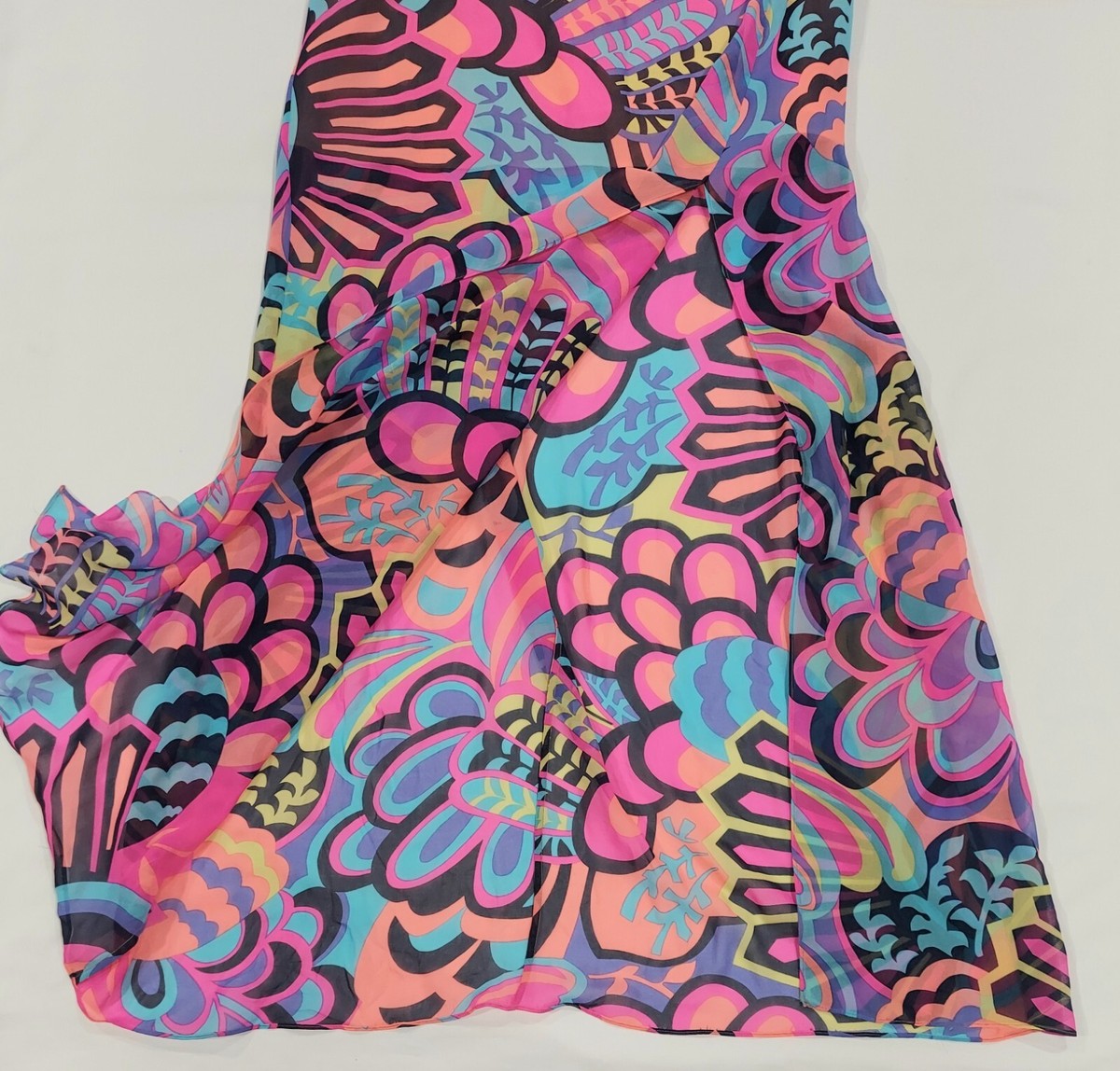 Alice & Trixie Womens Silk Colorblock Strapless Maxi Size M Resort Cruise  Dress | eBay