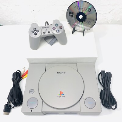 Original SONY Playstation Classic Console Controller Game AV Power