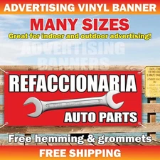 REFACCIONARIA AUTO PARTS Advertising Banner Vinyl Mesh Sign Flag car auto repair