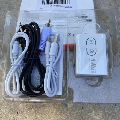 1 Mii Audio BT Wireless Audio Transmitter with Power/Audio/Splitter Cables