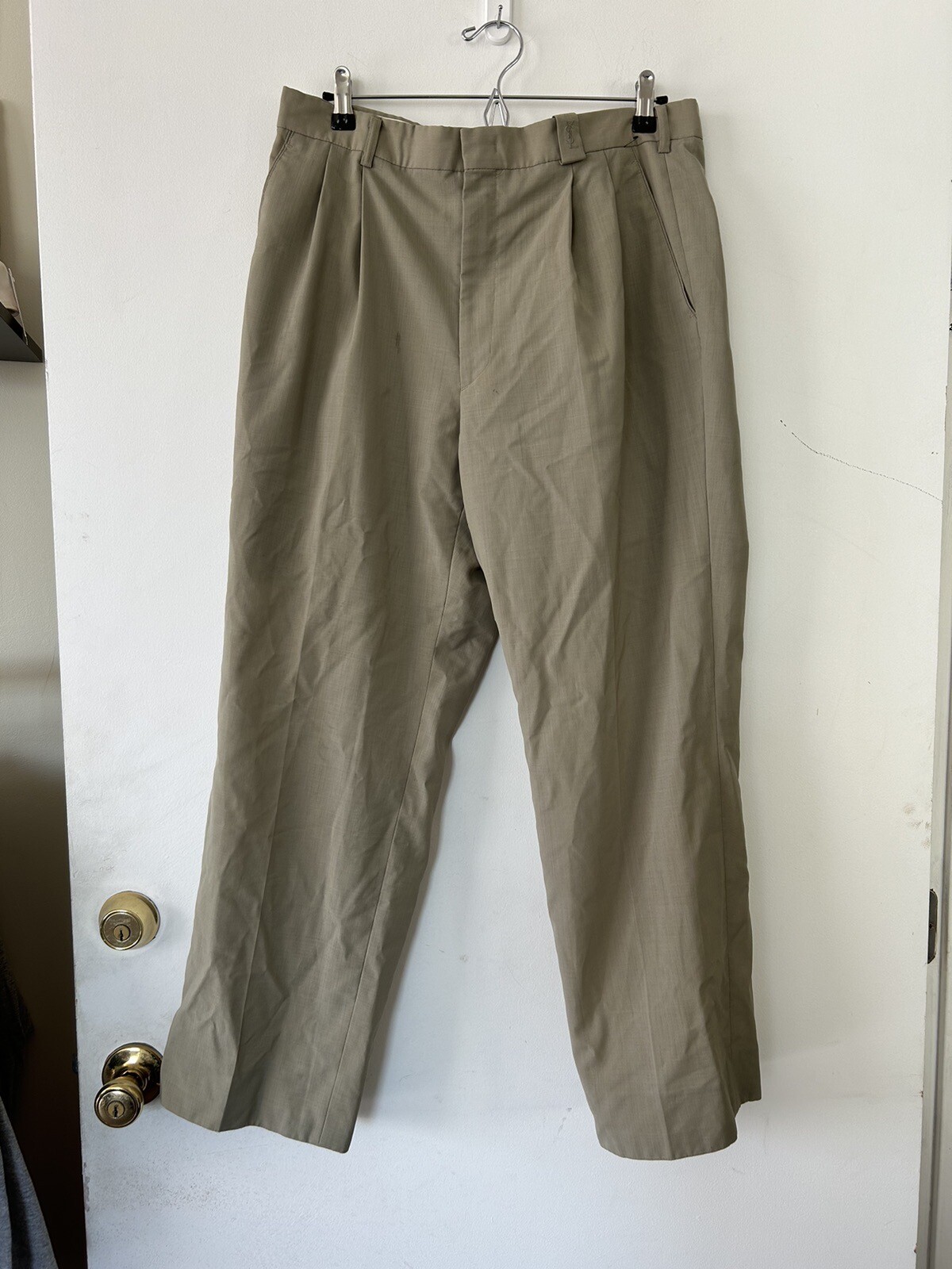 Vintage Yves Saint Laurent Pour Homme Pleated Dre… - image 1