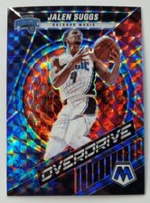2021-22 Mosaic Basketball Overdrive Jalen Suggs Magic Silver Mosaic Prizm #19 RC