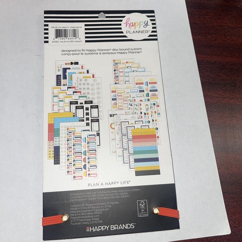 NEW! the Happy Planner BRIGHT RETRO - BUDGET Pack Stickers - 1151 Pieces - Picture 2 of 2