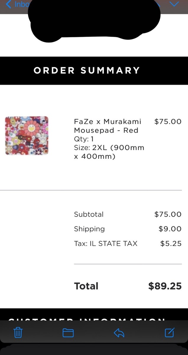 faze clan takashi murakami mouse pad L 赤 FaZe Clan x Takashi Murakami Mousepad Mouse Pad NEW 9.5