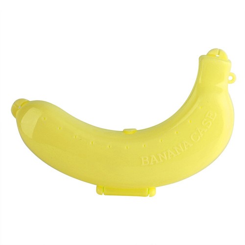 Cute 3 Colors Fruit Banana Protector Box Holder Case Lunch Container Storage - Picture 3 of 8