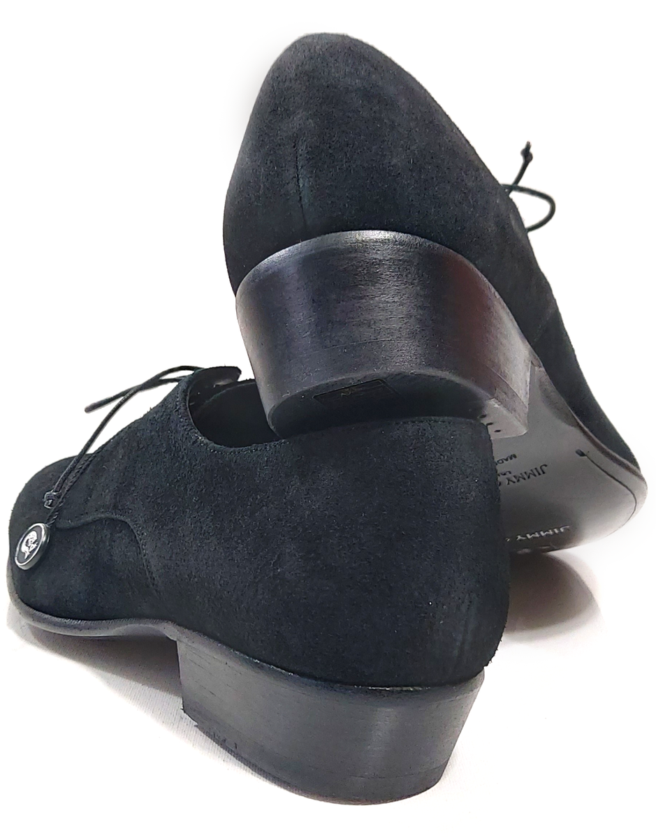 Jimmy Choo Jackson Black Suede Derby Shoes Size EU 44 US 11  display picture 1