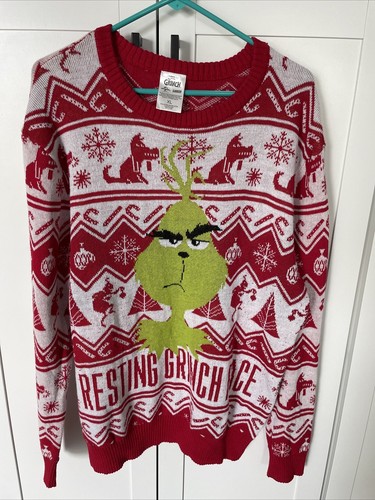 The Grinch Mens XL Ugly Sweater Funny 