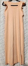 Universal Thread Womens Casual Midi Dress Size S Coral Peachy Orange Ruffle