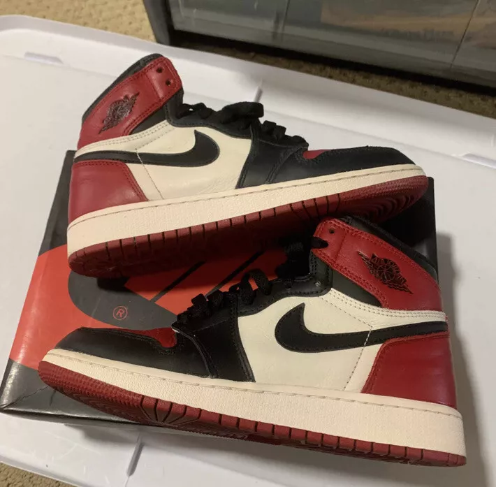 Nike Air Jordan 1 Retro High Og Bred Toe (575441-610) Sz 5.5y