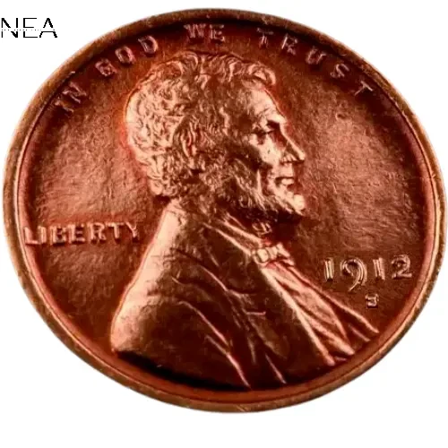 1912-S Lincoln Wheat Penny Cent ~ Gem BU (red) ~ Key Date!