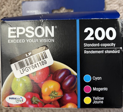 Epson 200 C/M/Y 3pk Ink Cartridges - Cyan, Magenta, Yellow