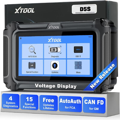 XTOOL D5S Profi OBD2 Diagnosegerät Scanner KFZ Auslesegerät Kostenlose Upgrades