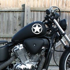 Adesivi Stikers Honda Shadow 600 750 1100 Stella Militare serbatoio Tank Fuel 