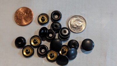 20 BABY Snaps-  Government BLACK, Caps & Sockets - BABY Durable Dot USA