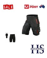 Pack of 3 MTB Off Road Cycling Shorts With Padded Inner Baggy Shorts