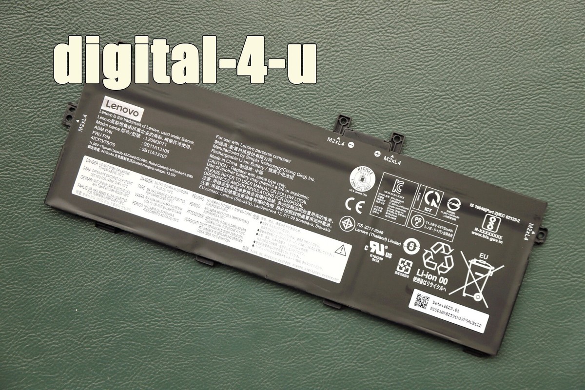Genuine L20C3P71 L20M3P71 L20L3P71 Battery for Lenovo ThinkPad X13