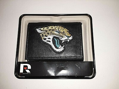 Jacksonville Jaguars NFL Embroidered Leather Tri-fold Wallet