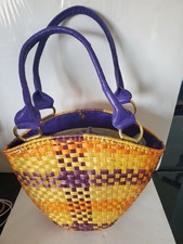 Vintage Multicolor Authentic Rodo Wicker Straw Handbag