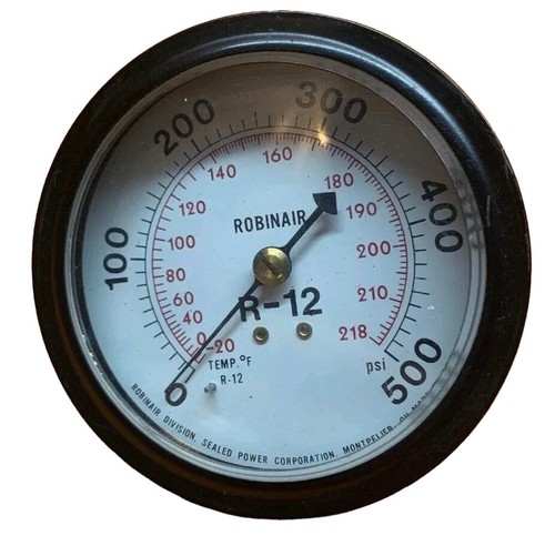 Manometro Composto Robinair Lato Basso, Psi/bar, R-22 E R-134a - Foto 3