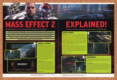 2008 Mass Effect 2 Xbox 360 Preview Original Advertisement / Retro Wall Art v5