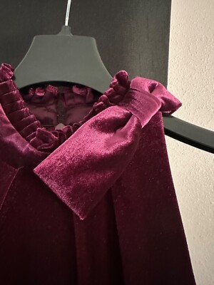 strapless open back dress Windsor Leila Velvet One-Shoulder Midi Formal Dress in Wine | Size: L main image 1