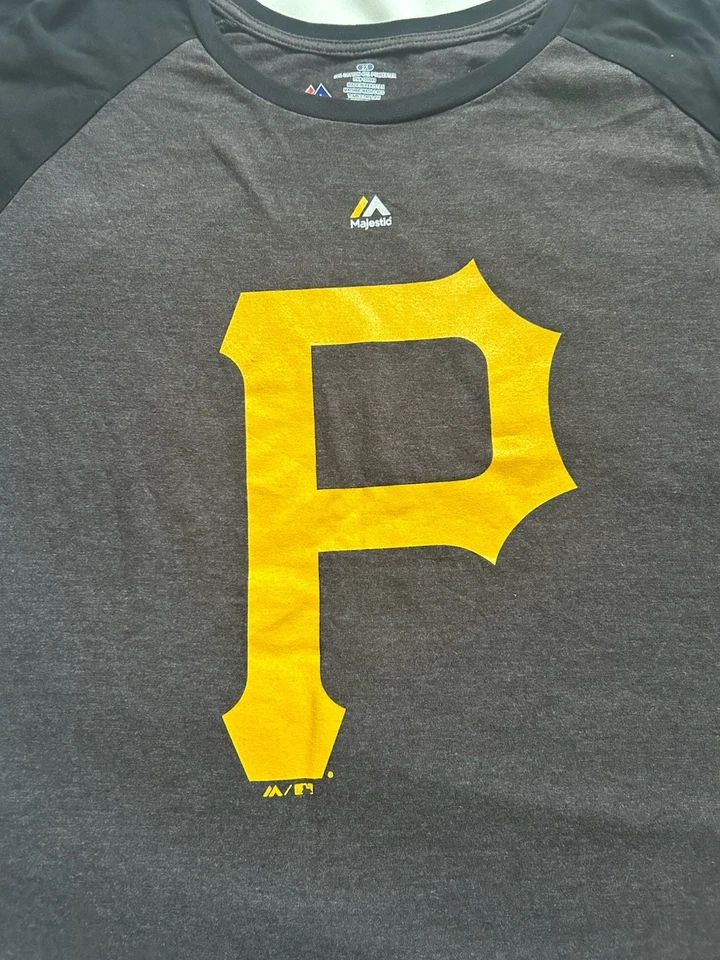 Mujer ~ 2X ~ Majestuoso ~ Piratas de Pittsburgh ~ Andrew McCutchen #22 ~ Raglan ~ De moda ~ Top Foto 3 de 4