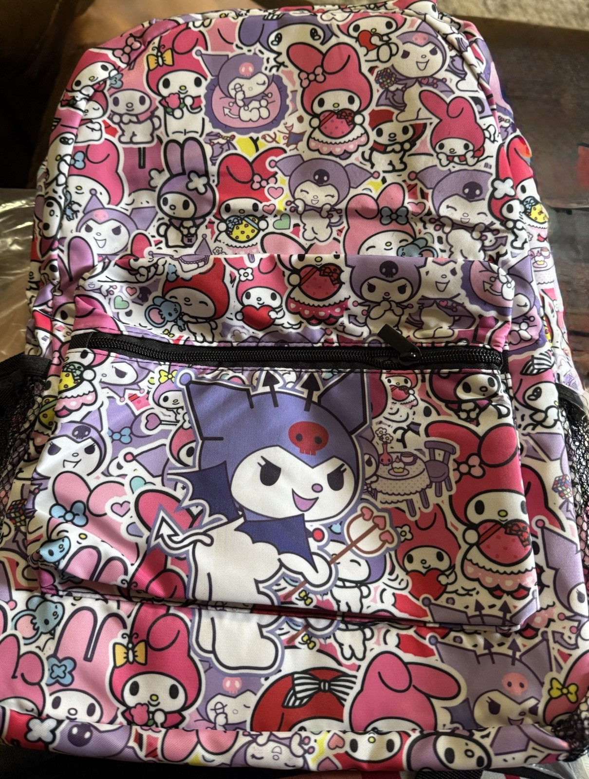 Sanrio Kuromi and My Melody themed backpack-image