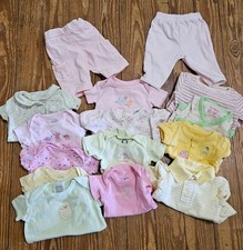Lot Of Newborn Baby Girl Clothes 15 Mixed Brands Pieces Mostly Bodysuits