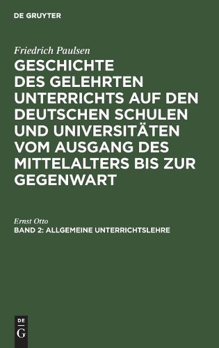 Ernst Otto Allgemeine Unterrichtslehre (Hardback)