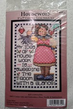New Design Works Crafts Housework  9754 Counted Cross Stitch Kit 5x7