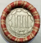 Old Estate! Three Cent Nickel/Indian Head Penny Ends Mixed Wheat Penny Roll