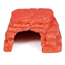 Beheizte Reptilienh&ouml;hle Faux Felsfinish Steinversteck-Heizer Steinoptik