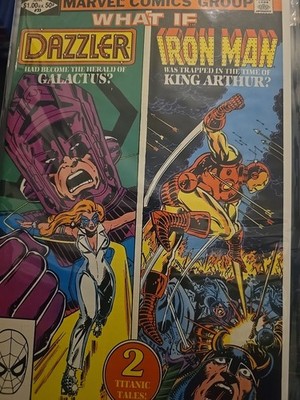 WHAT IF # 33 - DAZZLER, GALACTUS, IRON MAN - Marvel Comics (1st series 1982 )