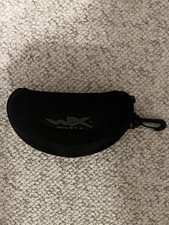WX WILEY X SUNGLASSES BLACK CLAM SHELL Zip CASE Tinted Lenses Only