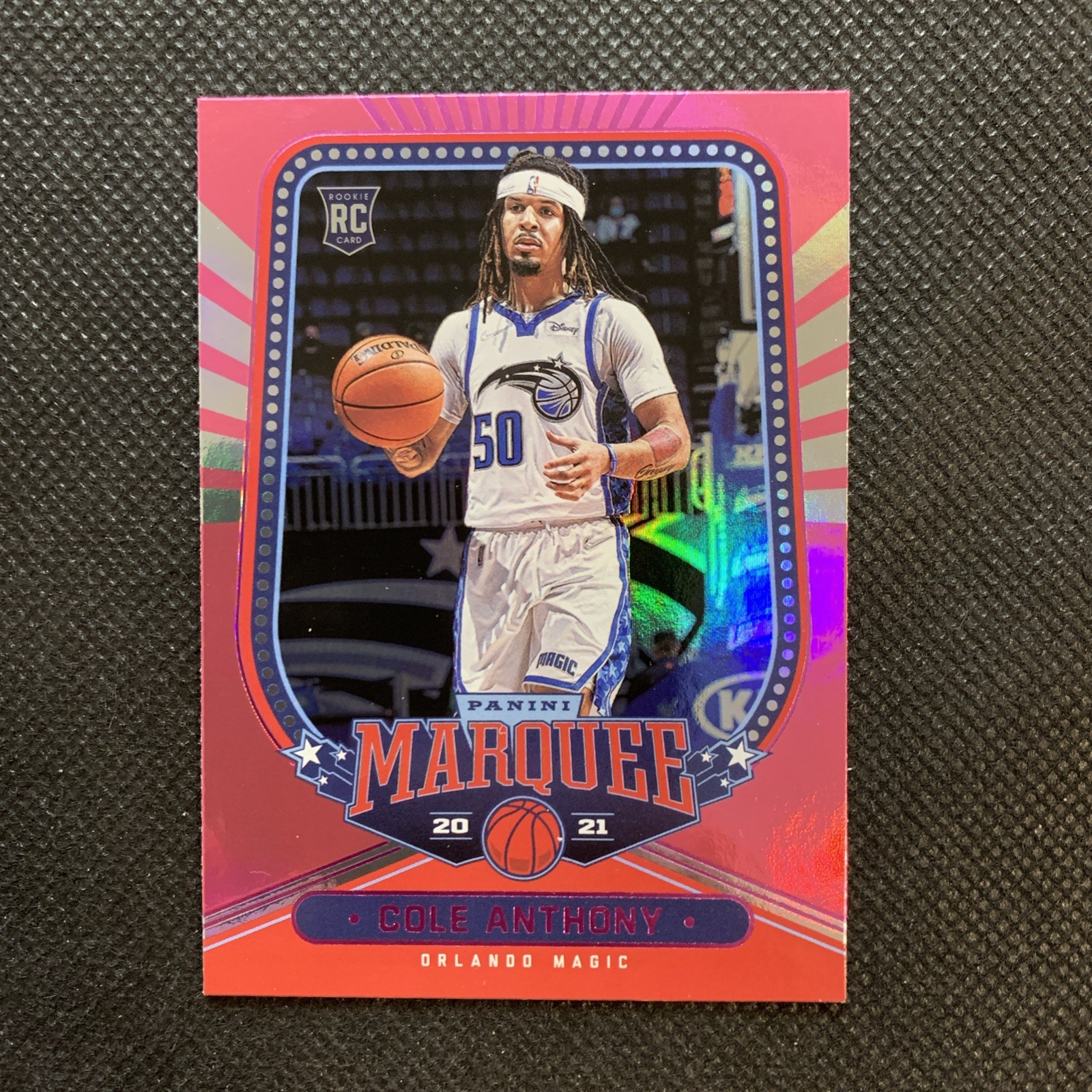 2020-21 Chronicles Marquee Basketball Cole Anthony RC Rookie #251 Pink Foil