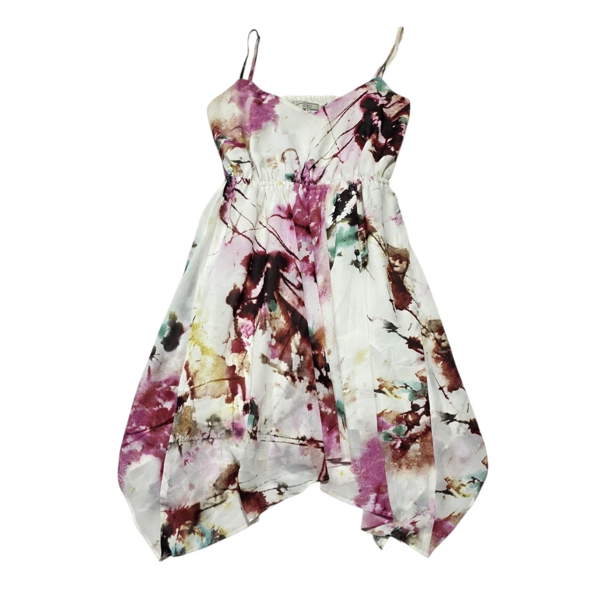 marchesa notte embroidered velvet high low dress Guess Multicolored Floral Dress main image 0