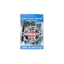 Independent Skateboard Hardware 1 Phillips Blue/Black Mounting Bolts with Tool