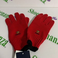 Polo Ralph Lauren Gloves Bear Knit Red Black Kids Youth One Size 4 - 7
