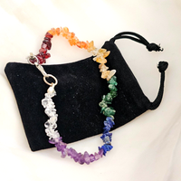 Angst Relief Armband 7 Chakra Edelstein Kristall Stress Heilsteine Mit Tasche