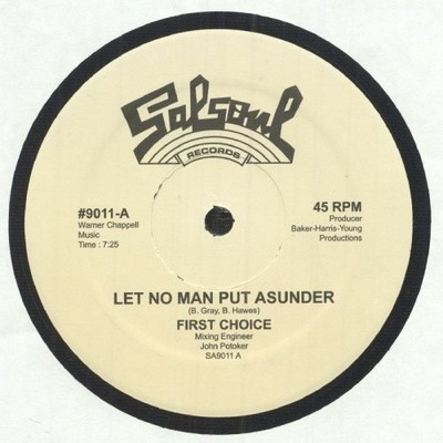 FIRST CHOICE Let No Man Put Asunder (Ron Hardy Edit) 12'' NEW VINYL unofficial 