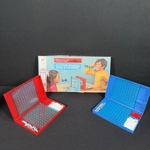 Vintage Battleship Board Game 1967 Milton Bradley 4730 Complete w/ Original Box