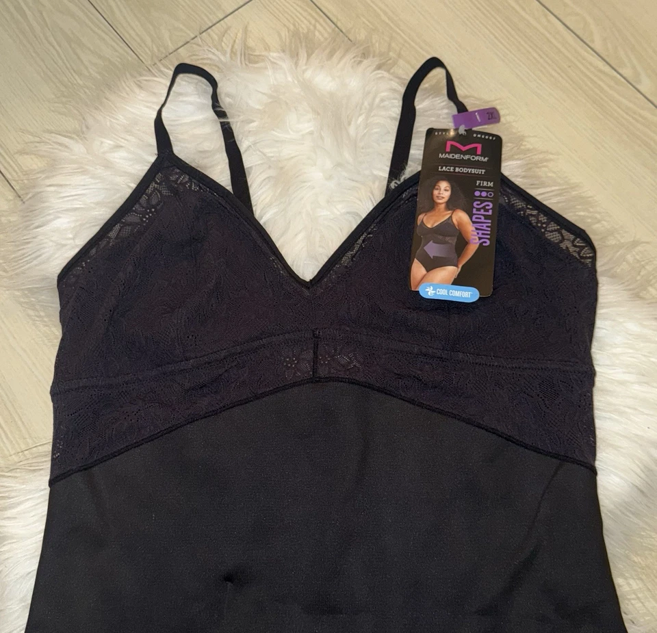 Maidenform DMS097 кружева приручить ваш живот боди Shapewear женщин 2XL XXL черный - Изображение 3 из 4