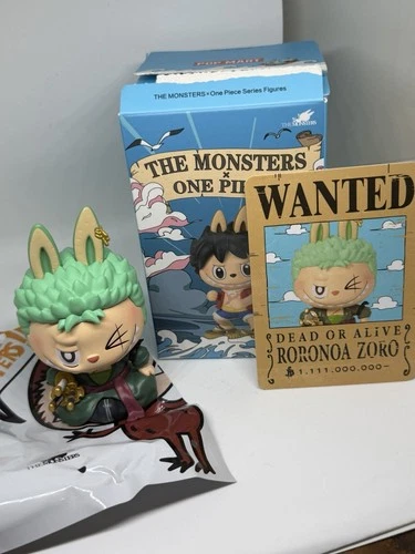 THE MONSTERS X ONE PIECE - RORONOA ZORO - LABUBU FIGURE - READ DESCRIPTION