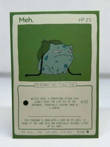 BULBASAUR x MEH 9/60 - WRENNY MOO REMIX  POKEMON - PSA TCG BGS CGC TAG
