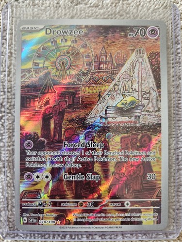 Pokemon Scarlet & Violet Base Set Art Rare Drowzee 210/198 NMT