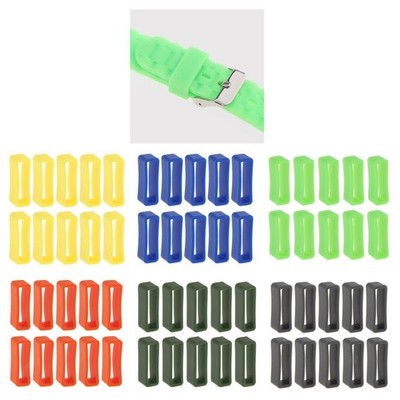 10 Stück Gummi-Ersatzarmband Aus Leder Für Uhrenarmbänder, 24 Mm