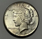 1924 S  PEACE DOLLAR BU