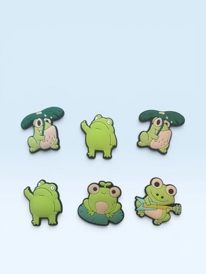   Frosch Schuh Charms Konvolut für Crocs süßes Gummi Zubehör